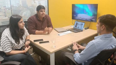 Face-to-face study abroad counselling session with upGrad expert